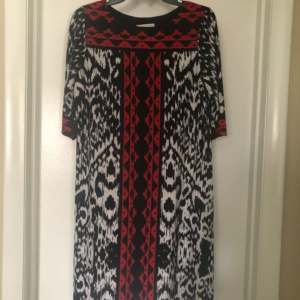 Black and red dress